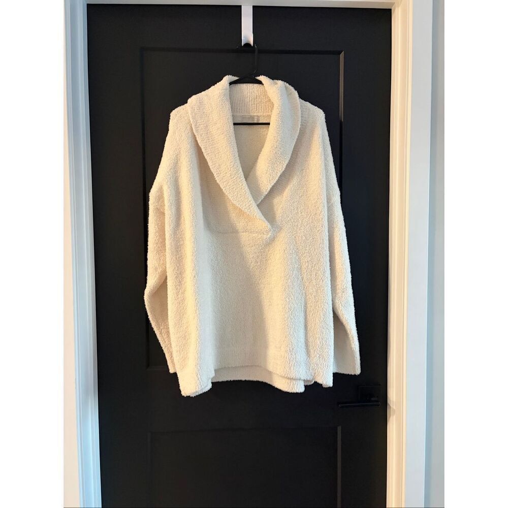 Barefoot Dream Cozy Chic Knit Cream Pullover Size XXL